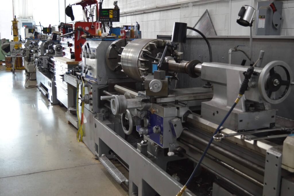 Motor wiring inspected during vfd troubleshooting for grounding and cable integrity